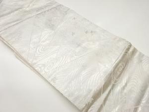 流水に千鳥模様織出し名古屋帯